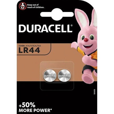 Duracell Батерии алкални Duracell DLLPLR44, LR44, 1.5V, 150mAh, 2бр. в опаковка