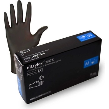 Mercator Medical Nitrylex Black Nitrilové rukavice čierne 100 ks