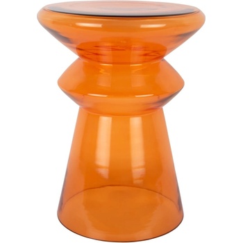 Leitmotiv Стъклена кръгла странична масичка ø 32 cm Amarre - Leitmotiv (LM2296OR)