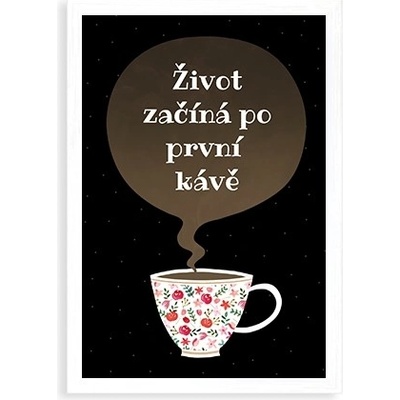Plakát Káva - bílý rámeček 20x30 - 57615