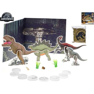 Mikro Джурасик свят Доминион комплект динозавърски резерват с кинетичен пясък