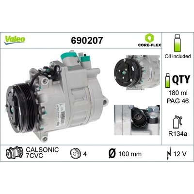 Kompresor, klimatizace VALEO 690207