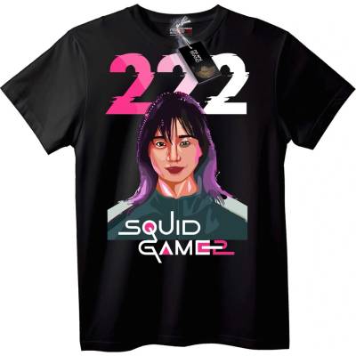 NOONEBRAND Тениска Squid Game 2 222 - 2XL, White