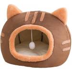  Къща за котки Polly Pet 50 х 50 х h36, кафява (4055-L)