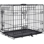 ABC-ZOO Сгъваема клетка за кучета, 2 врати, S - 61 x 43 x 49 см