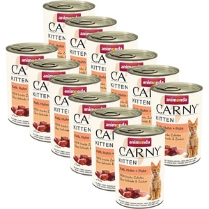 Animonda Корм CARNY KITTEN телешко, пилешко + пуйка 12 x 400 г