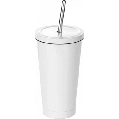 AveTech Kónický nerezový termohrnek s víčkem 450 ml bílý