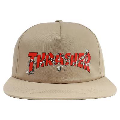Шапка с козирка Thrasher Chains by daniel shepard snapback cap - Beige (Khaki)