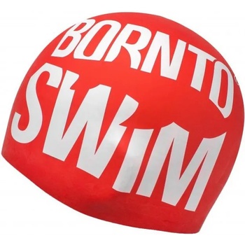 Image 1 of BornToSwim плувна шапка borntoswim seamless swimming cap червен