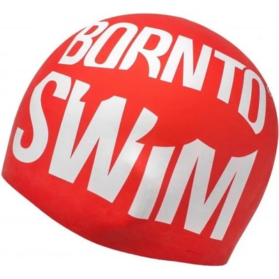 BornToSwim плувна шапка borntoswim seamless swimming cap червен