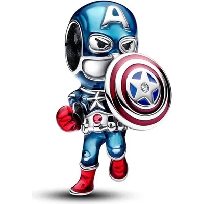 P&J Jewellery Stříbrný přívěsek Captain America SBA28