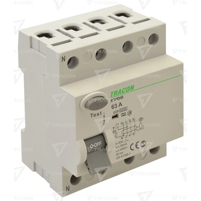 Tracon 4P 80A 30mA 6kA EVOG4P8003