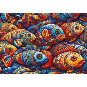 Art Puzzle - Puzzle Mosaic Fish - 1 000 piese