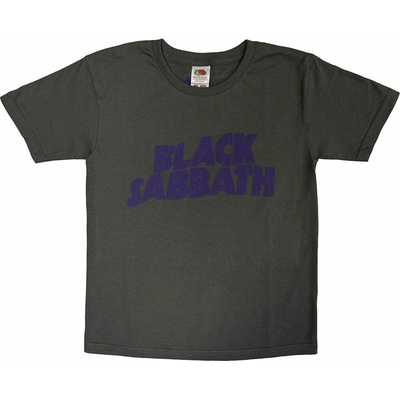 Black Sabbath Wavy Logo Charcoal Grey