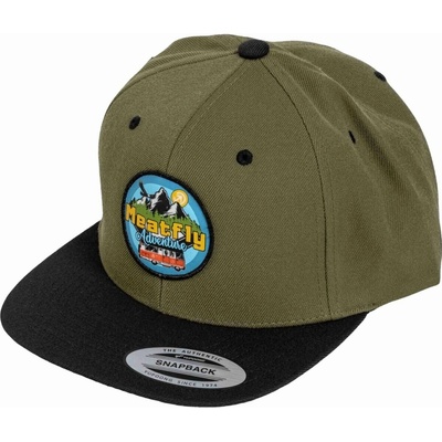 Meatfly Flanker Snapback olivová/čierna