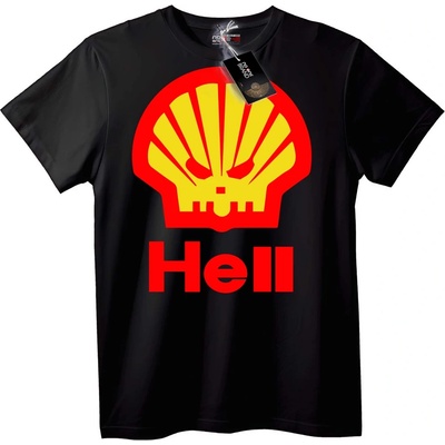 NOONEBRAND Тениска Shell Ад Череп - L, Black