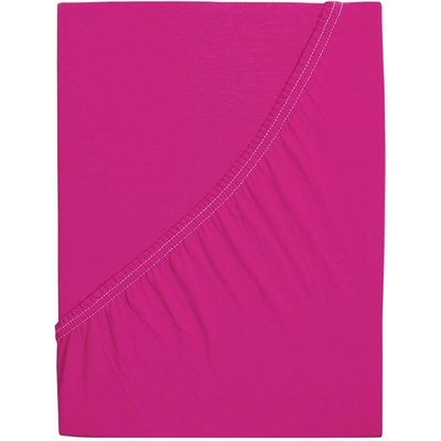B.E.S. Petrovice Prostěradlo Jersey česaná bavlna mako Fuchsiové 160x200