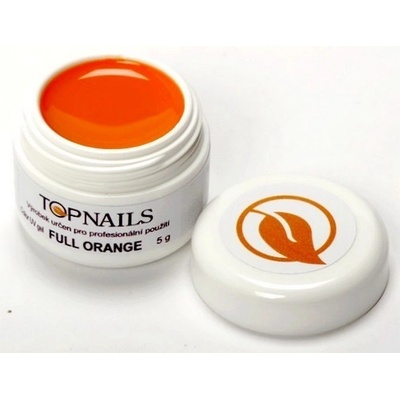 Topnails UV gél farebný plný oranžový 5g