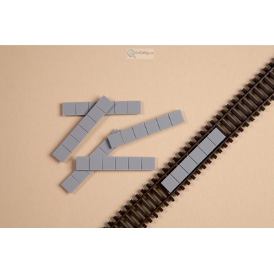 Auhagen TT 10 ks panely mezi koleje 55 x 9,5mm 43564