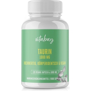 Vitabay Мускулно възстановяване и издръжливост - Таурин, 1000 mg х 120 капсули (VB2272)