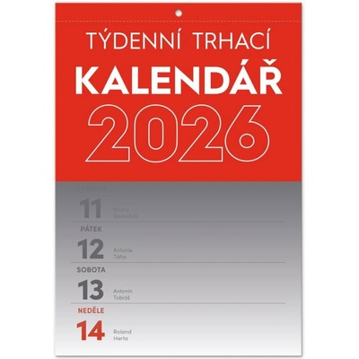 NOTIQUE Nástenný Trhací týždenný A5 2026