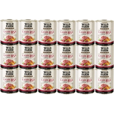 Wild Farm Pure Mono Jahňacie mäso brusnice a sladké zemiaky 18 x 800 g
