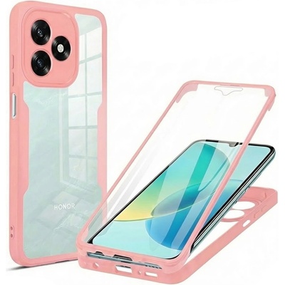 Techsuit Калъф за Honor X5c Plus - Techsuit ColorVerse 360 Series + Протектор - Розов