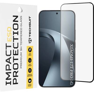Techsuit Стъклен протектор за Xiaomi 17T Pro - ESD Glass - Techsuit - Черен