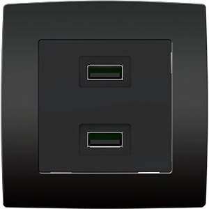 ELMARK City usb ДВОЕН КОНТАКТ АНТРАЦИТ (193751)
