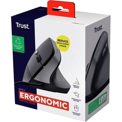 Trust Bayo II Ergonomic Mouse - Black 25144