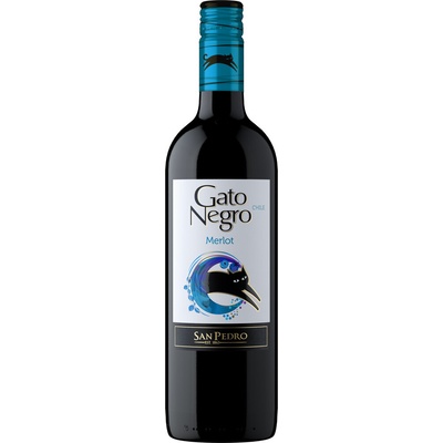 Gato Negro Merlot suché 13% 0,75 l (holá láhev)