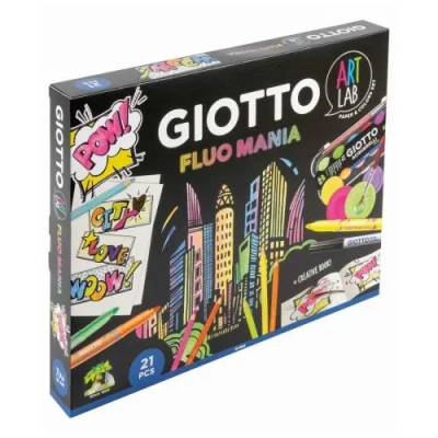 Креативен комплект GIOTTO Art Lab Fluo Mania