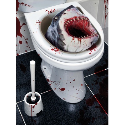 Fiestas Guirca Декорация за тоалетна седалка - Кървава акула
