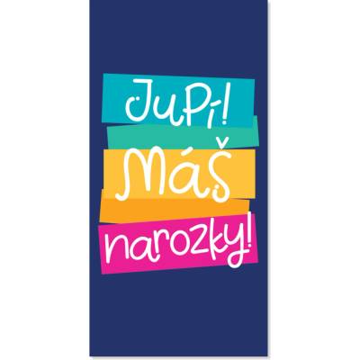 Albi Obálka na peníze k narozeninám - Barevné vzkazy