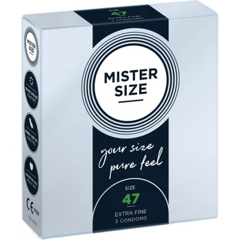 Image 1 of MISTER SIZE Презервативи "mister size" 3 бр. 49 мм. за пениси 10 - 11 см