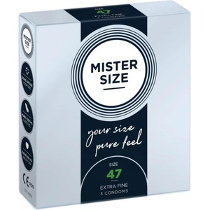 MISTER SIZE Презервативи "mister size" 3 бр. 49 мм. за пениси 10 - 11 см
