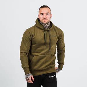 GymBeam Суичър Athlete Military Green Black XXL