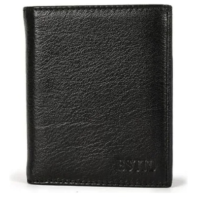 Мъжки портфейл естествена кожа 31 тчерен с тъмносиньо