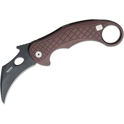Lionsteel Chemical Black MagnaCut čepel, EARTH BROWN hliníková rukojeť LE1 A EB