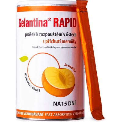 Gelantina RAPID prášek s příchutí meruňky 15 x 3 g