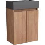 Inter ceramic МЕБЕЛ ЗА БАНЯ С УМИВАЛНИК COMPACT 4242WOODEN 42x25x60см ДЪРВО/ЧЕРЕН (4242WOODEN)