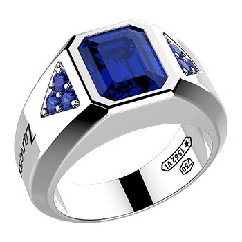 Zancan Zlatý Prsten Couture Sapphire EAA308B 2010086