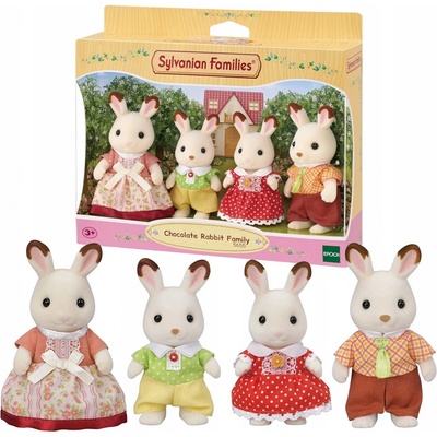 Sylvanian Families 5655 Rodina chocolate králíků – Zboží Dáma