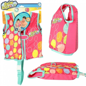 Bestway Swim Safe Детска жилетка за плуване - Розова - 1-3 години (KX4013)