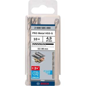 Bosch - Комплект свредла за метал, 4, 9x86 мм, 10 бр. 2608585490 (2608585490)