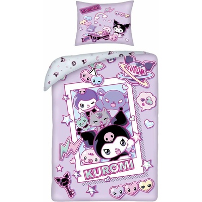 Halantex obliečky z mikrovlákna Kuromi motív Galaxy Pop 70x90 140x200