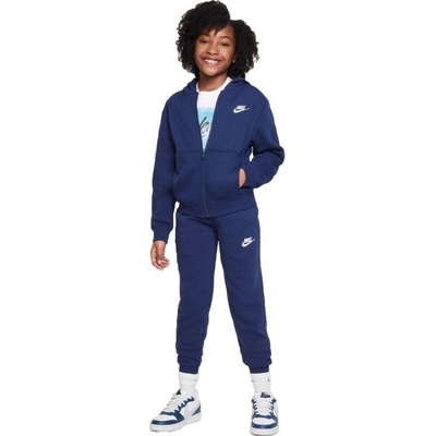Nike SPORTSWEAR CLUB FLEECE chlapecká tepláková souprava tmavě modrá – Sleviste.cz