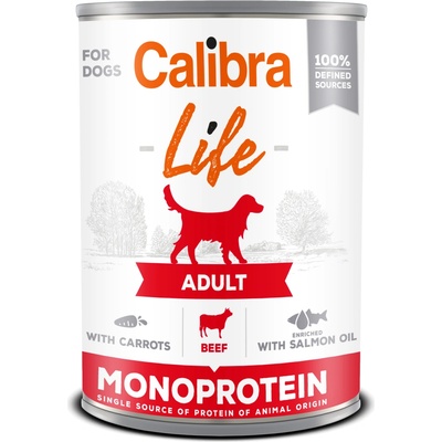 Calibra Dog Life Adult Beef with Carrots 400 g