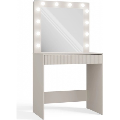 TP Living toaletný stolík s LED osvetlením MARINA Slim kašmír