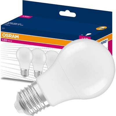 Osram 3PAK LED žiarovka E27 A60 4,9W 40W 470lm 2700K Warm 200° Value